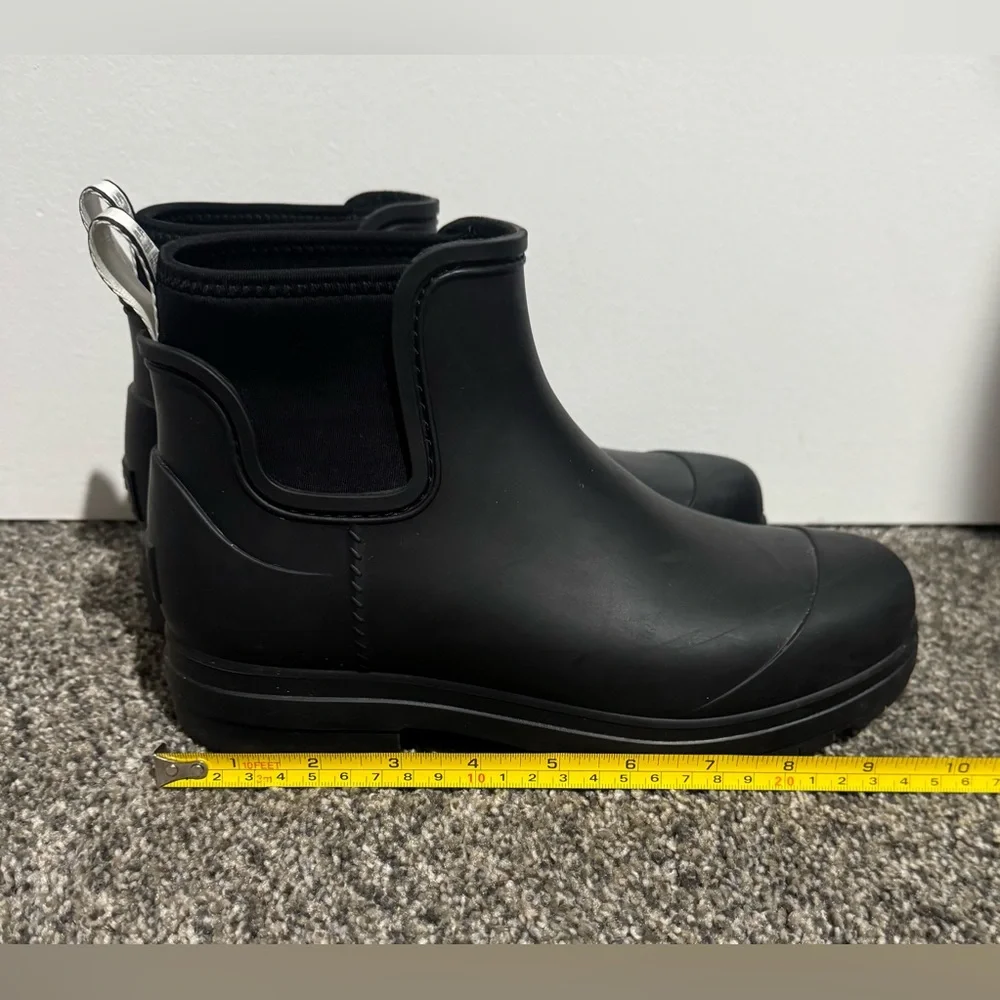 UGG Black Ankle Rain Boots (7) - Picture 9 of 9